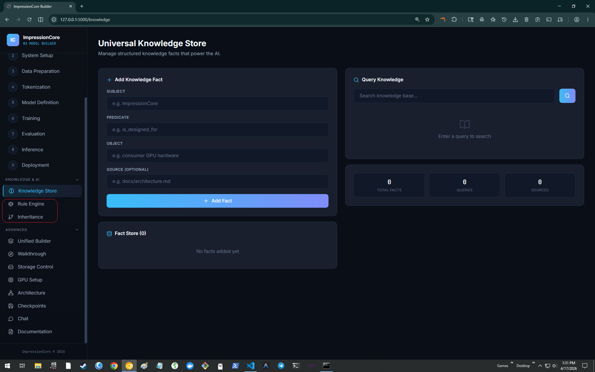 UKS Universal Knowledge Store Visualizer